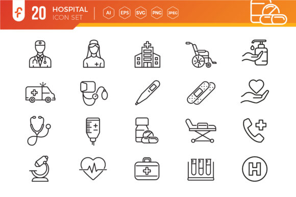 Medical Assistance and Hospital Graphics and Icons
