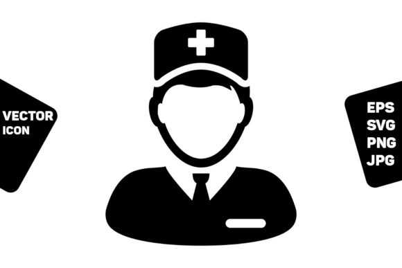 Medical Assistant Icon Vector: Graphics and Icons for Real Publishing