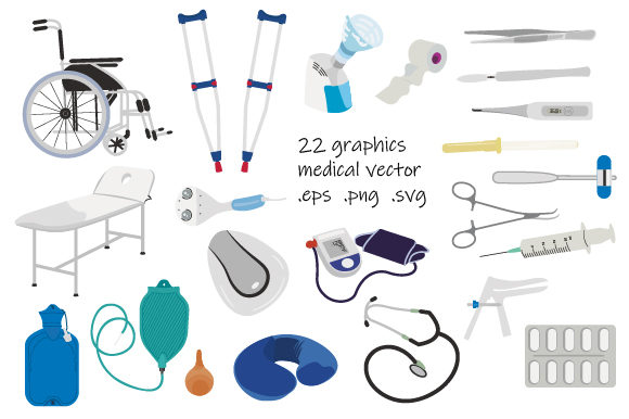 Medical Items and Equipment Graphics