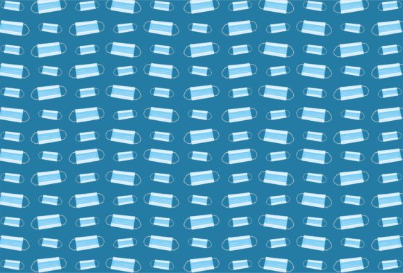 Medical Mask for Corona Pattern Theme Graphics