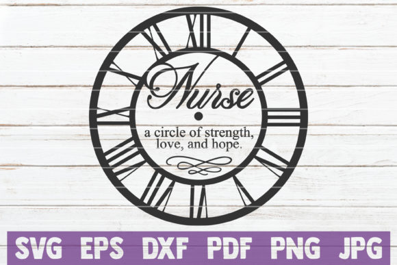 Nurse Clock Face Graphics and Crafts