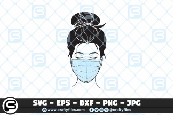 Nurse Head with Stethoscope Graphics & Crafts