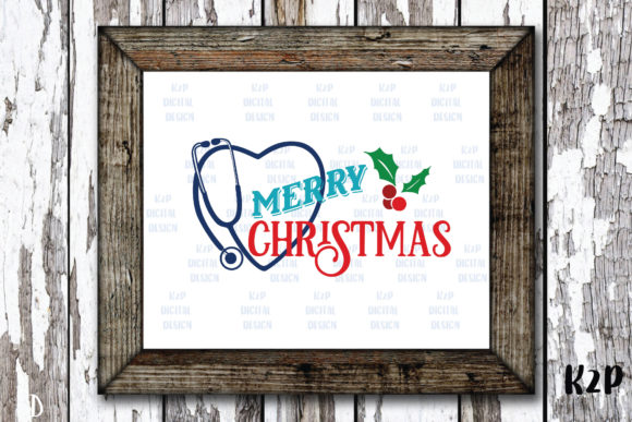 Nurse Stethoscope Christmas Graphics