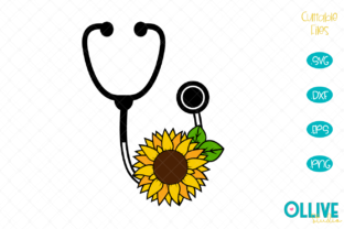 Nurse Stethoscope Sunflower