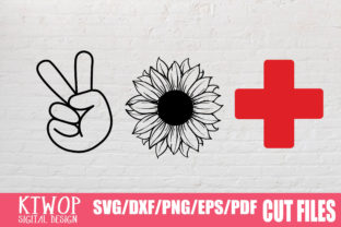 Peace Sunflower Nurse 2020: Graphics for Crafts and Small Business Branding