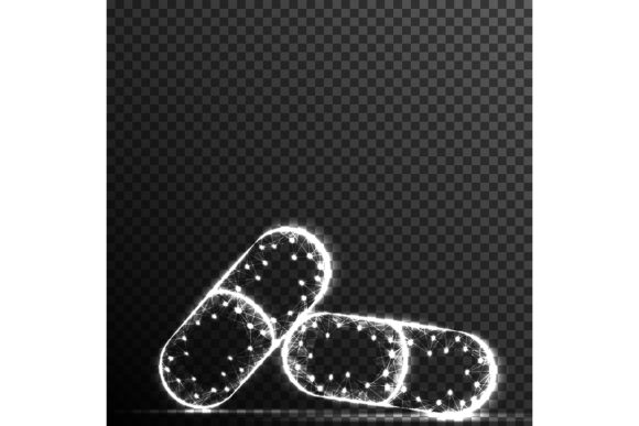 Pill Capsule Medical Icon for Crafts and Graphics