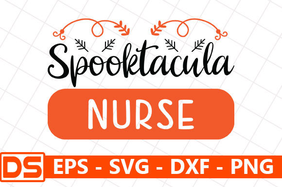 Spooktacula Nurse: Halloween Graphics for Crafts and Content
