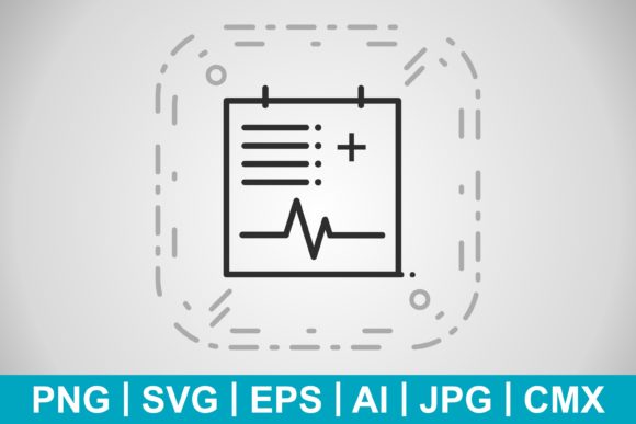 Vector Medical Chart Icon Graphics and Icons