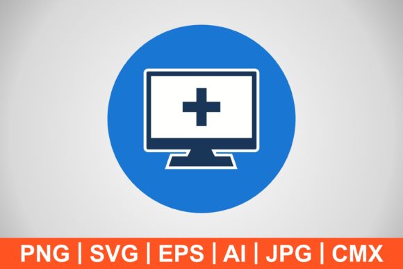 Vector Onglyph Medical Help Icon for Graphics and Icons