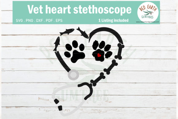 Vet Doctor Nurse Heart Stethoscope Graphics